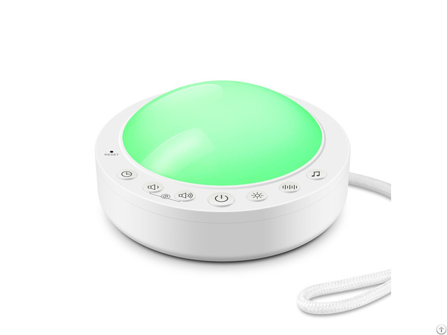 White Sleep Sound Machine With Night Light