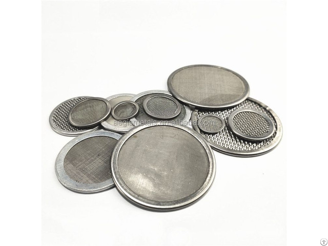 Stainless Steel Weave Wire Mesh Edge Filter Disc Panel