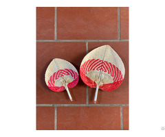 Woven Bamboo Hand Fan Wall Art Hanging Decor