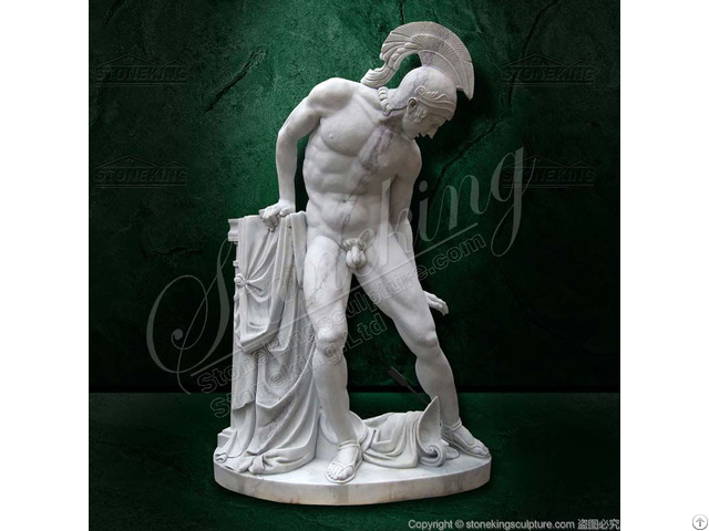 Famous Greek Mythology Sculpture Of Marble Achilles Wounded Heel Statue Factory Supplier