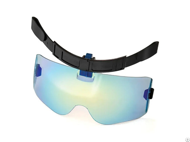 Clip Up Blue Mirror Sunglass