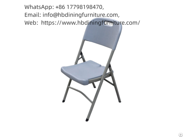 Plastic Iron Pipe Folding Chair Dc P80