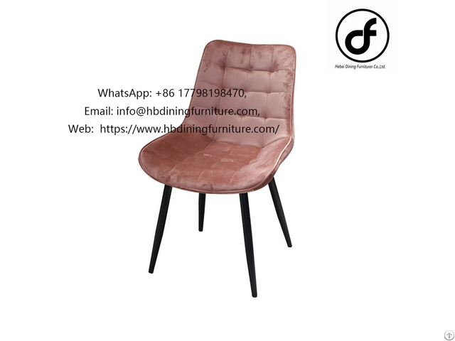 Large Cushioned Velvet Dining Chair