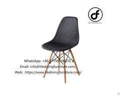 Black Mesh Plastic Dining Chair