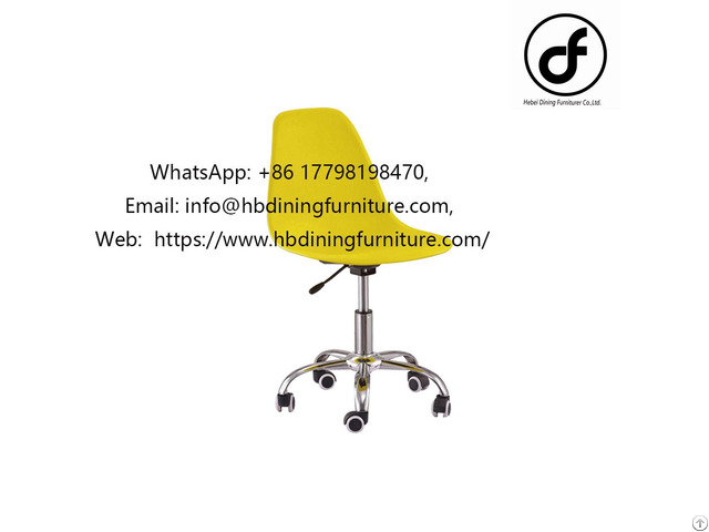 Lift And Swivel Plastic Office Chair