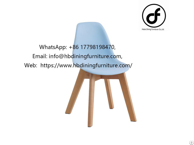 Wooden Leg Pp Plastic Dining Chair