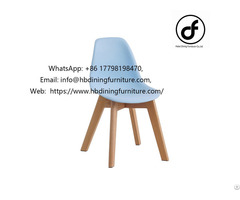 Wooden Leg Pp Plastic Dining Chair