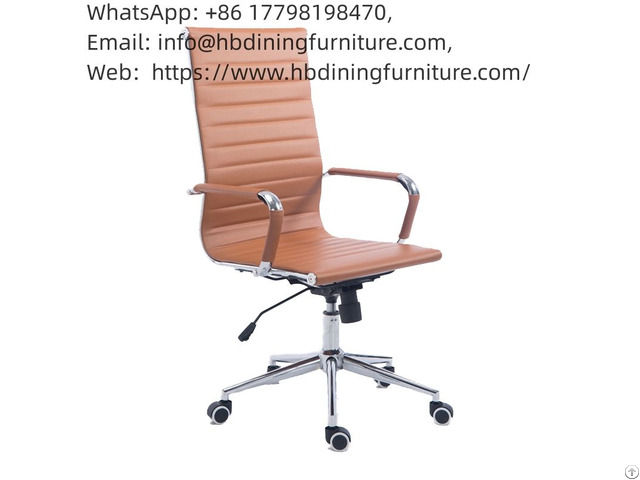 Office Chair Leather High Armrests Swivel Lift Dc B10