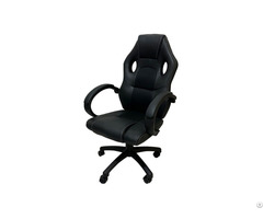 Black Swivel Leather Gaming Chair Dc G02