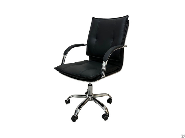 Office Chair With Faux Leather Armrests Dc B22