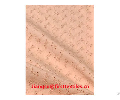 Polyester Cotton All Over Eyelet Embroidery Fabric