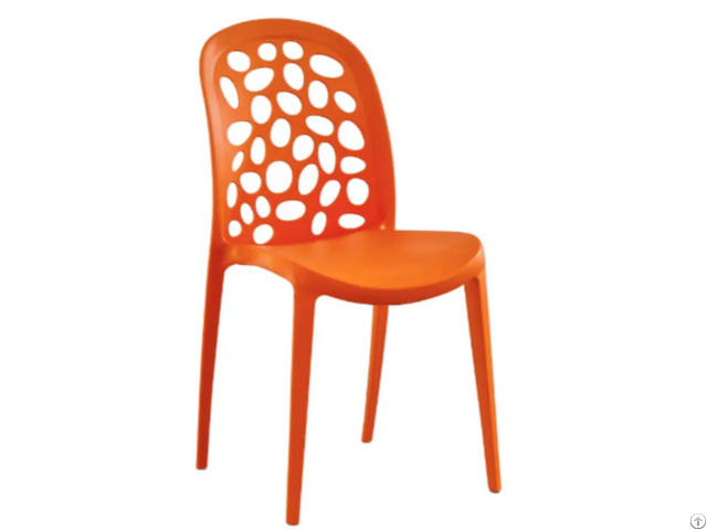 All Plastic Pp Dining Chair Multi Color For Restaurant Home Garden