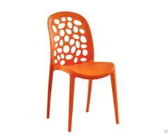 All Plastic Pp Dining Chair Multi Color For Restaurant Home Garden