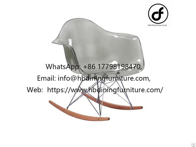 Plastic Armrest Rocking Chair