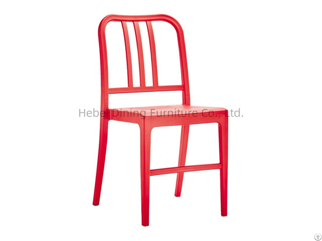 Manufacturer Supply Colorful Full Plastic Dining Chair With Backrest For Home