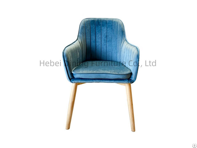 Furniture Modern Luxury Style Soft Upholstered Velvet Backrest Dining Chair