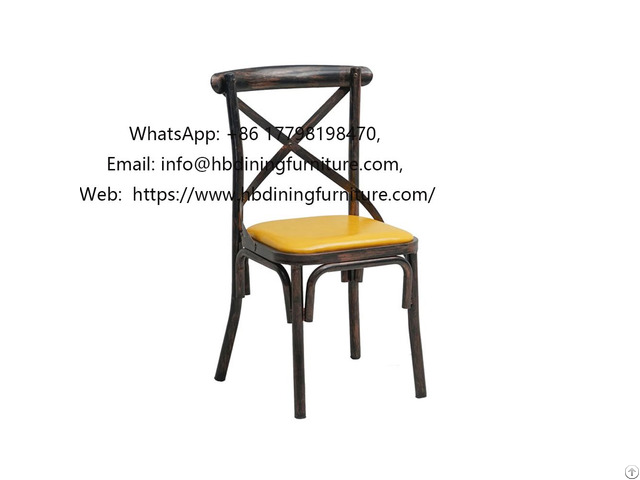 Iron Metal Leg Dining Chair