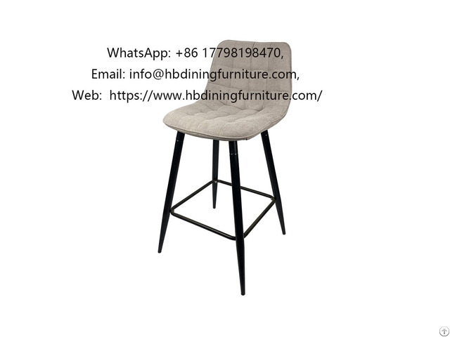 Tall Velvet Upholstered Bar Stool