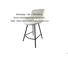 Velvet Upholstered High Bar Chair