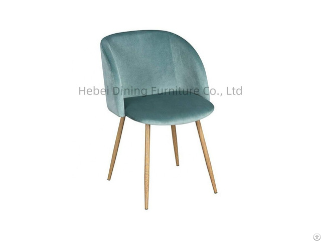 Velvet Armchair Soft Backrest Living Room Dining Chair