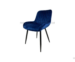 Velvet Dining Chair Wooden Legs Fabric Upholstered