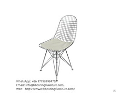 Black Metal Wire Chair Dc W10