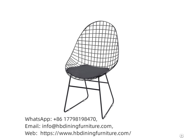 Hollow Metal Wire Chair Dc W08