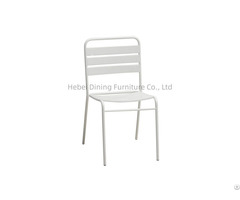 New Arrival Metal Dining Chair White Color