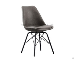 High Quality Slim Iron Leg Velvet Dining Chair