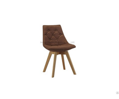 Fabrics Upholstered Wood Leg Dining Chair