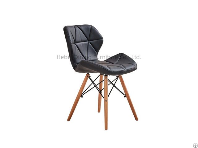 Hot Selling Leather Wooden Leg Dining Chair