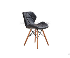 Hot Selling Leather Wooden Leg Dining Chair