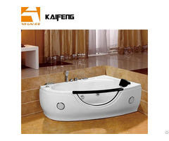 Indoor Massage Bathtub Whirlpool With Glass Window White Kf 646r