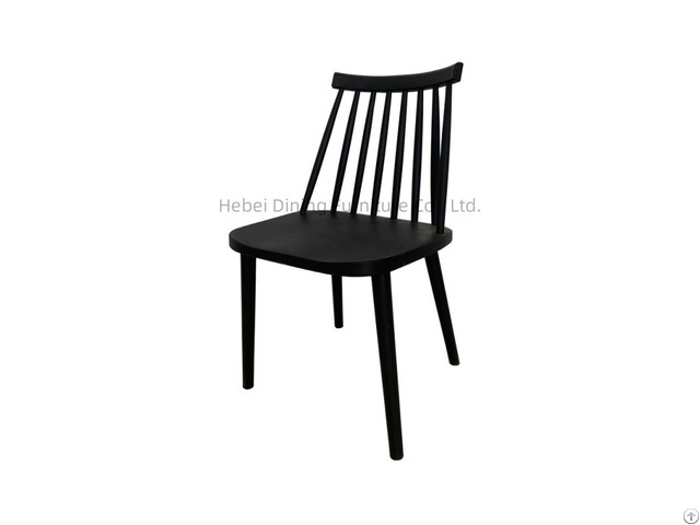 One Piece Plastic Chair Half Backrest Multicolor Seating