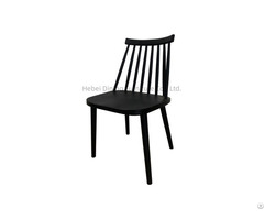 One Piece Plastic Chair Half Backrest Multicolor Seating