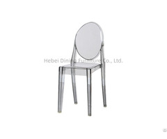Acrylic Or Pc Transparent One Piece Stackable Chair