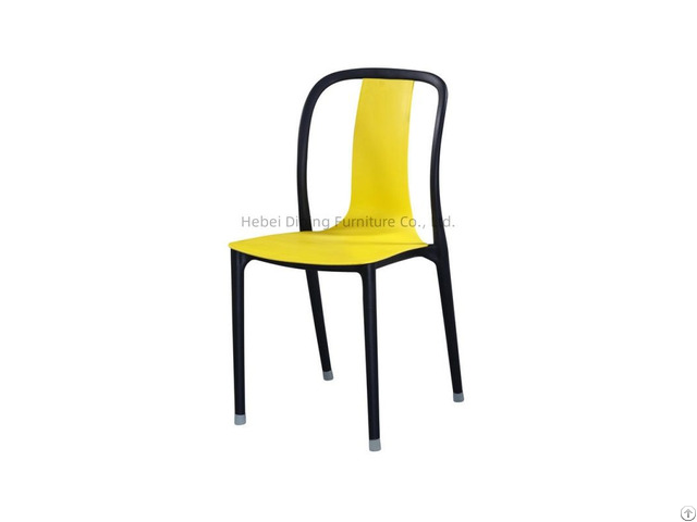 Stackable Plastic Unique Restaurant Dining Chairs Outdoor Garden