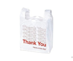 T Shirt Vest Handle Good Selling Printed Bags Supermarket Packaging