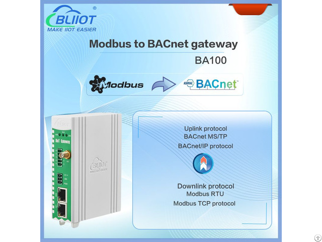 Building Automation Modbus Rtu Tcp To Bacnet Ip Gateway