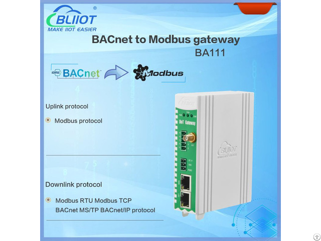 Bas Bacnet Ip To Modbus Tcp Ethernet Converter