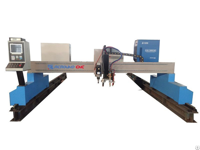 Industrial Gantry Type Cnc Plasma Cutting Machine With Flame Gas Torch