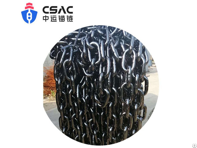 117mm Flash Butt Welded Stud Link Anchor Chain With Ccs Bv Certificate