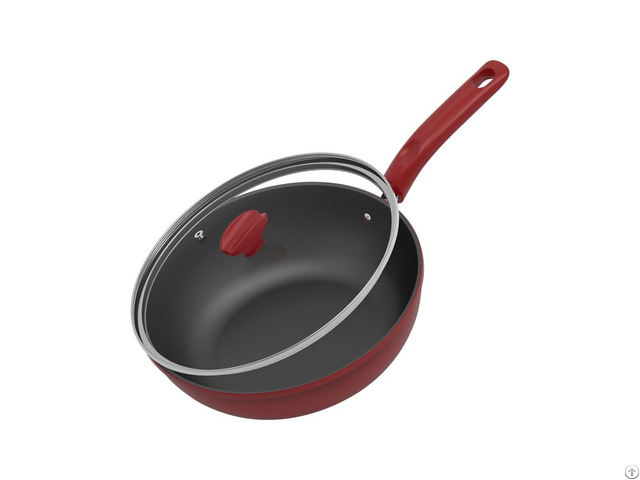 Non Stick Wok Pan With Lid Imesh K2805