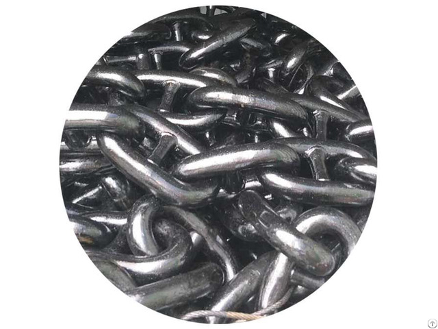 Black Painted Stud Link Anchor Chain Cm490 Cm690