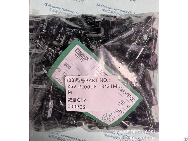 Chenxing Electrolytic Capacitor 25v 2200uf 13x20mm Dip 2 Instead Eletrolitico