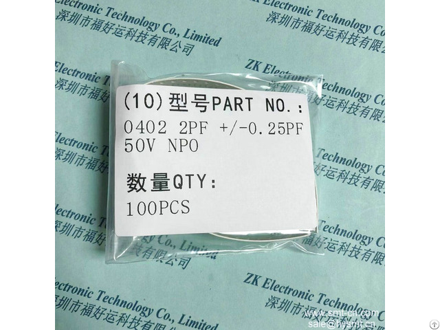 2pf 0 25pf 50v Np 0402 Npo Cctc 500r07s2r0bv4t Capacitor Tipo Ceramico Serie S