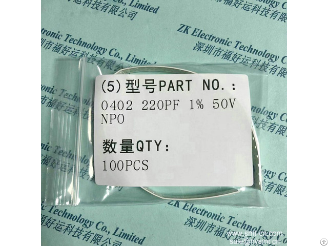 220pf 1% 50v Npo Yageo Smd Capacitor Cc0402frnpo9bn221