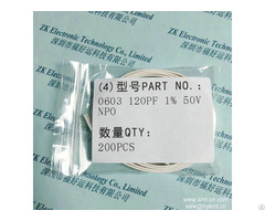 Yageo 0603 120pf 1% 50v Npo Smd Capacitor Cc0603frnpo9bn121