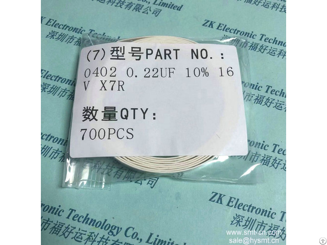 Capacitor Cctc Emk105b7224kv Fr Cap Cer 0 22uf 16v X7r 0402