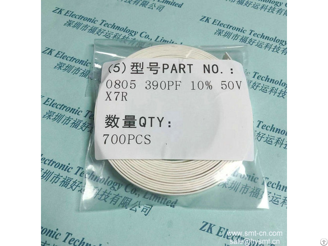 Cctc Capacitor 0805 390pf 10% 50v X7r